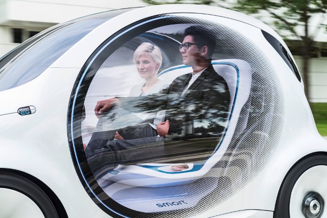 smart EQ Daimler Passagiere
