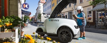 Zustellerdienst Hermes testet Elektromobil 