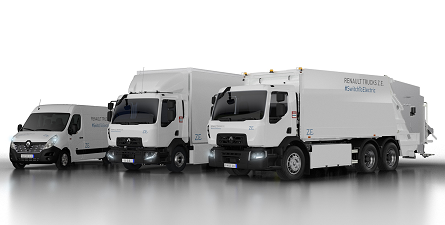 Renault Trucks enthüllt drei neue Elektro-LKW der Baureihe Z.E.