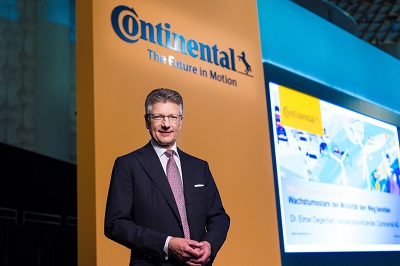 Continental-Chef Elmar Degenhart auf der Hauptversammlung 2018