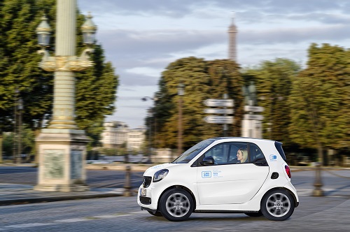 Car2go startet mit 400 smart EQ in Paris