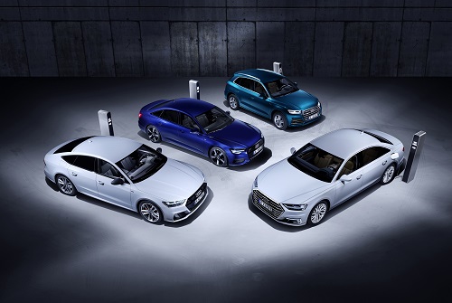 Die neuen Plug-in-Hybrid-Modelle Audi Q5, A6, A7 und A8