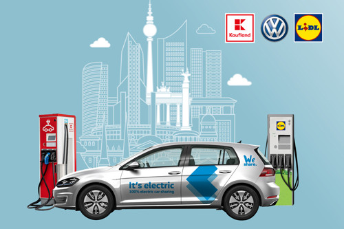 Lidl, Kaufland und Volkswagen treiben Ladesäulen-Ausbau voran