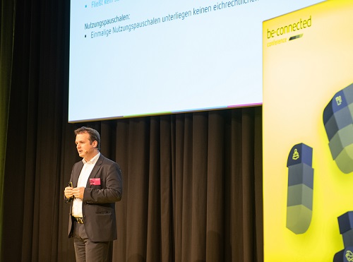 Martin Klässner, CEO & Co-Founder der has·to·be gmbh, auf der be·connected conference 2018.