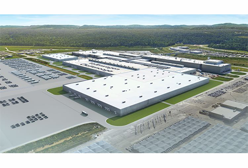 Erweiterungsbau für die Produktion der E-Autos im US-Werk Chattanooga. 