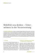 Mobilitt Neu Denken Unternehmen Cover