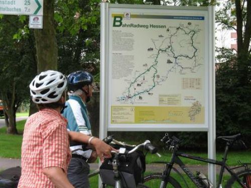 EBike Tour BahnRadweg Hessen Karte Region Vogelsberg Touristik